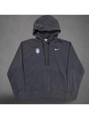 Vintage Nike Mustangs Embroidered Hoodie Men’s Small Faded Black